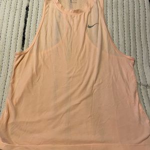 Nike pink running tank top